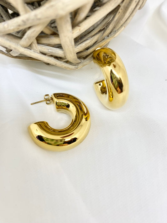 Boucles d'oreilles dorées GALOT
