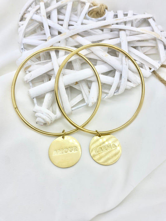 Bracelet jonc message KALYS