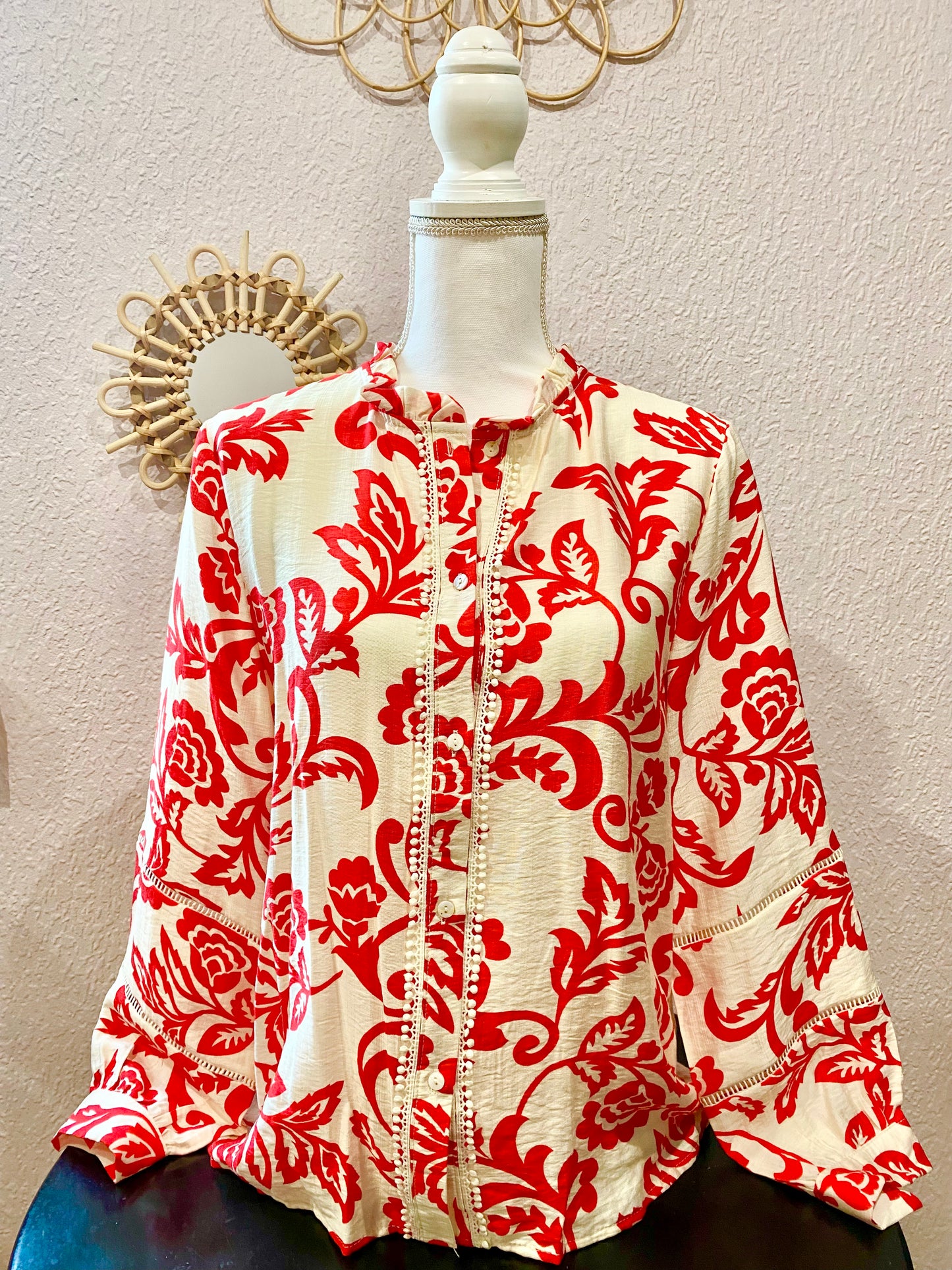 CHEMISIER Manches bouffantes