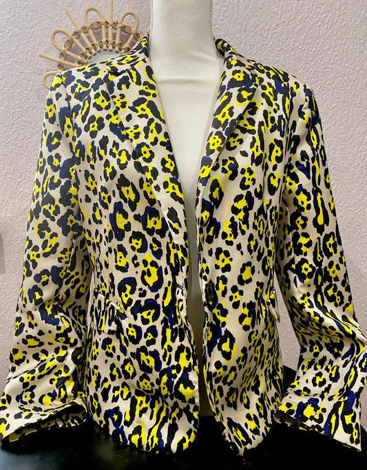 BLAZER léopard jaune