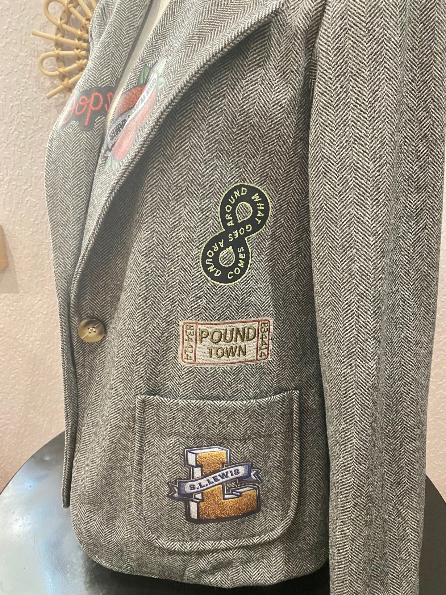 VESTE à patchs brodés