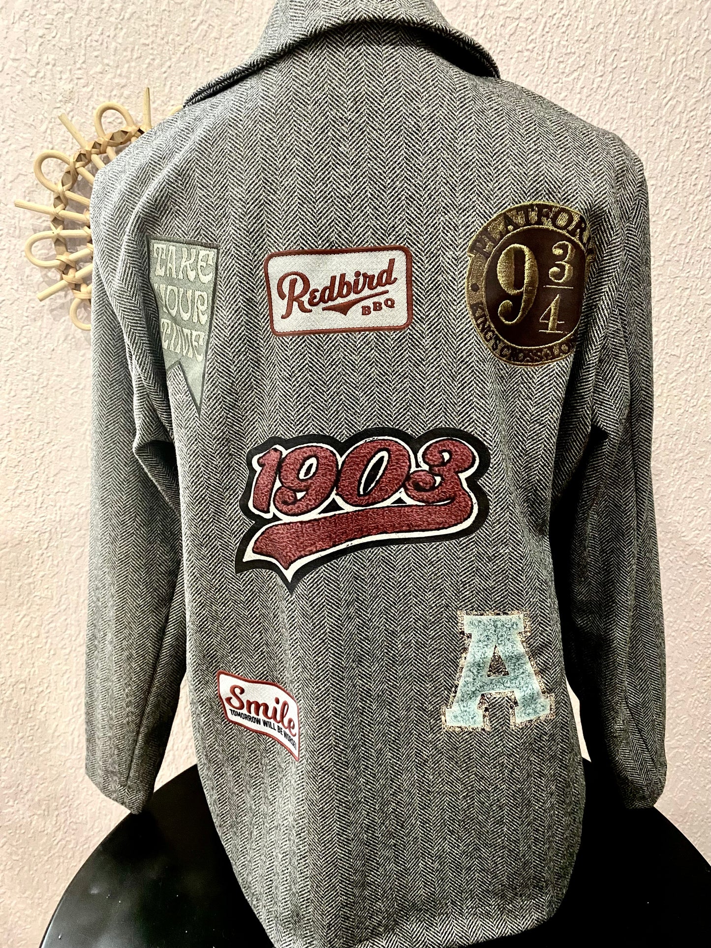 VESTE à patchs brodés