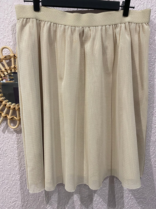 Jupe midi beige