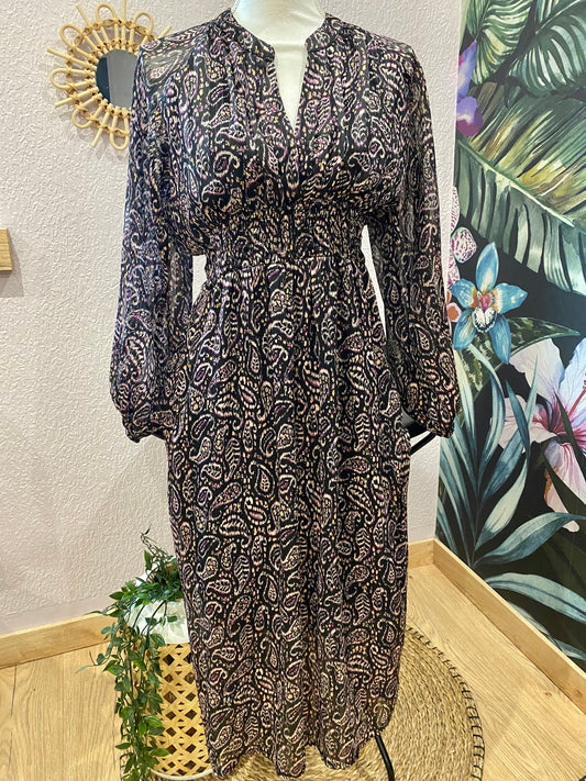 ROBE à motif cachemire