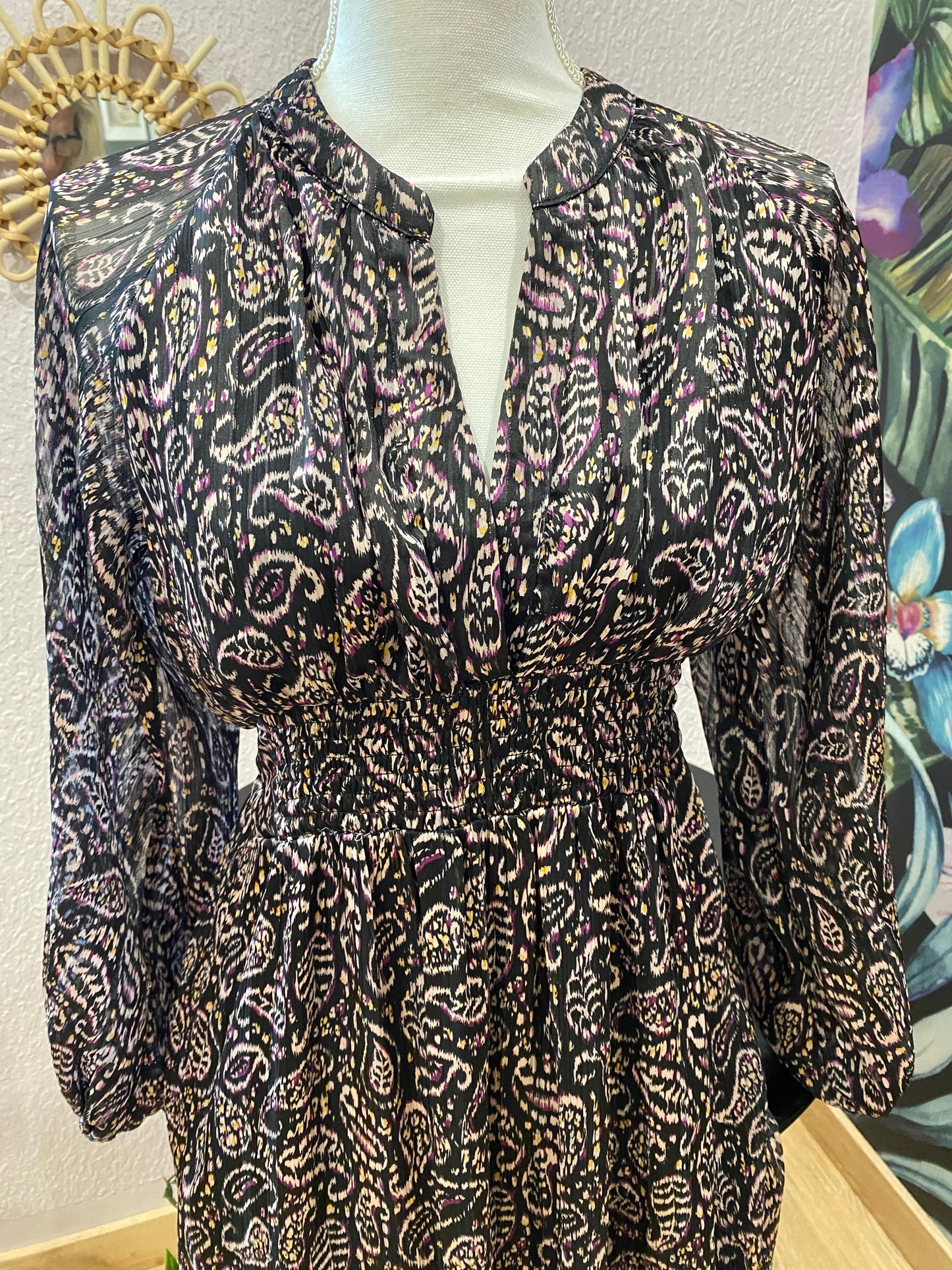 ROBE à motif cachemire