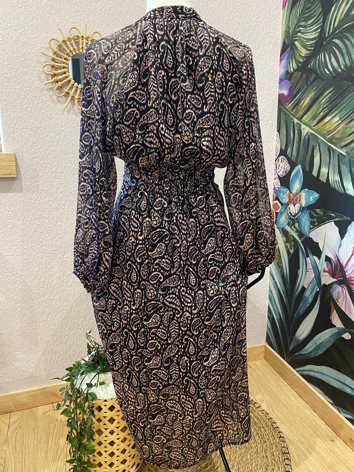 ROBE à motif cachemire