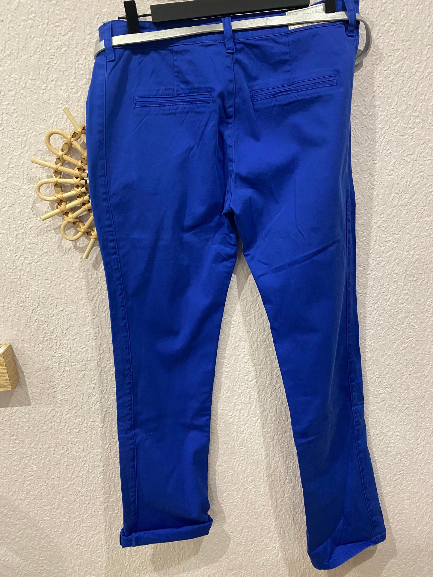 PANTALON  bleu & ceinture