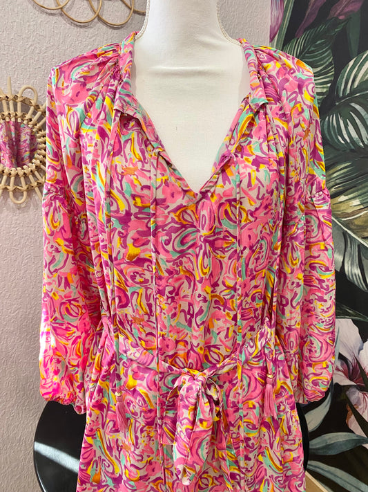 ROBE Longue  fluide imprimé