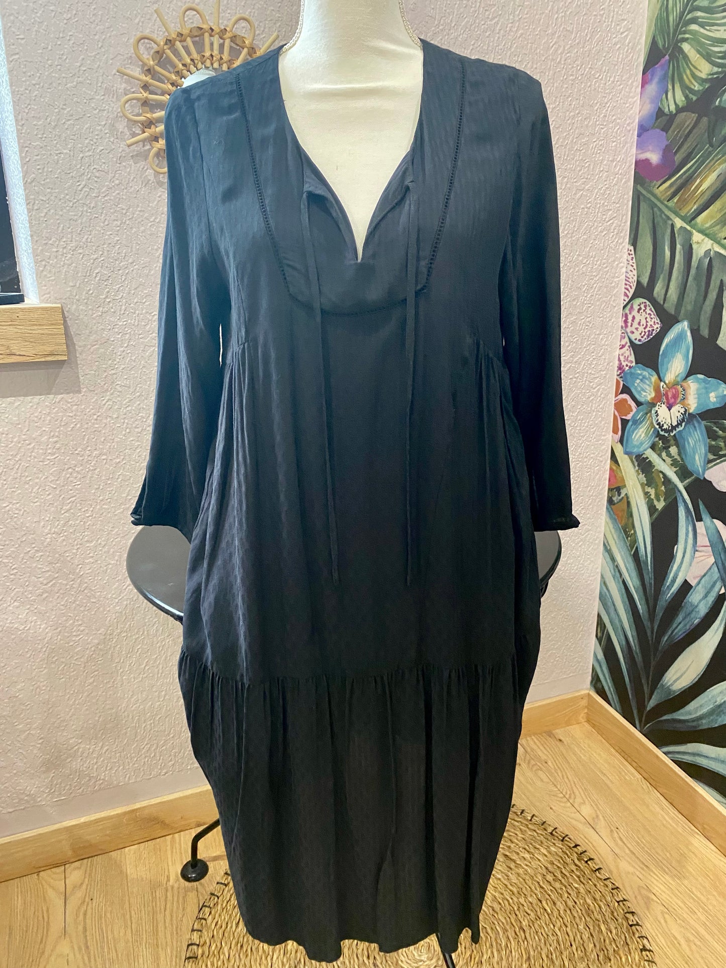 ROBE noire fluide