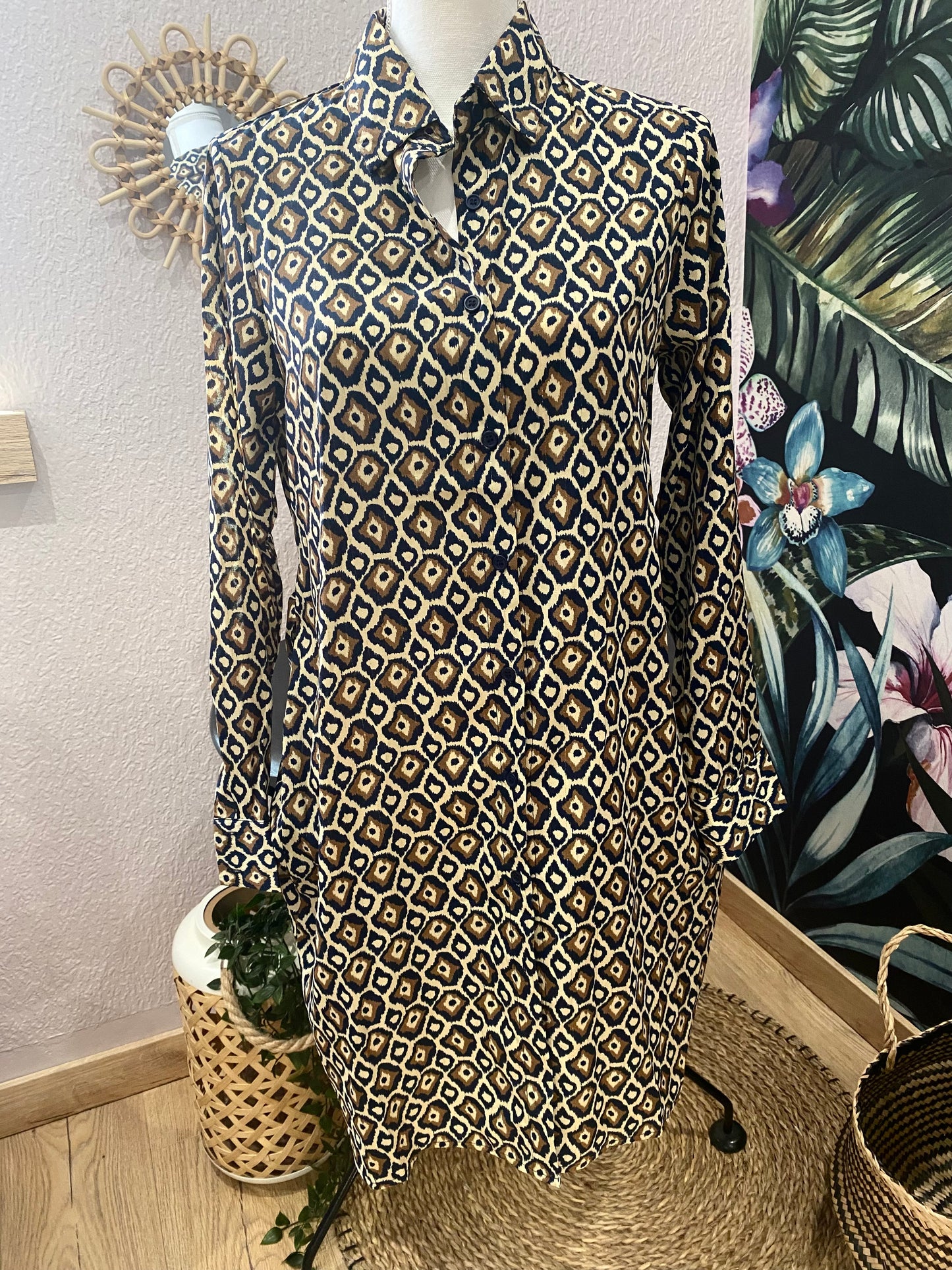 ROBE imprimé géométrique