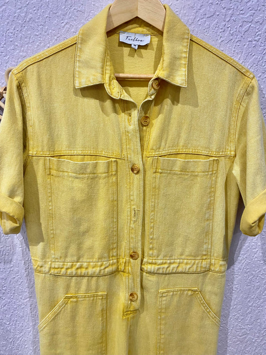 COMBINAISON jaune style workwear