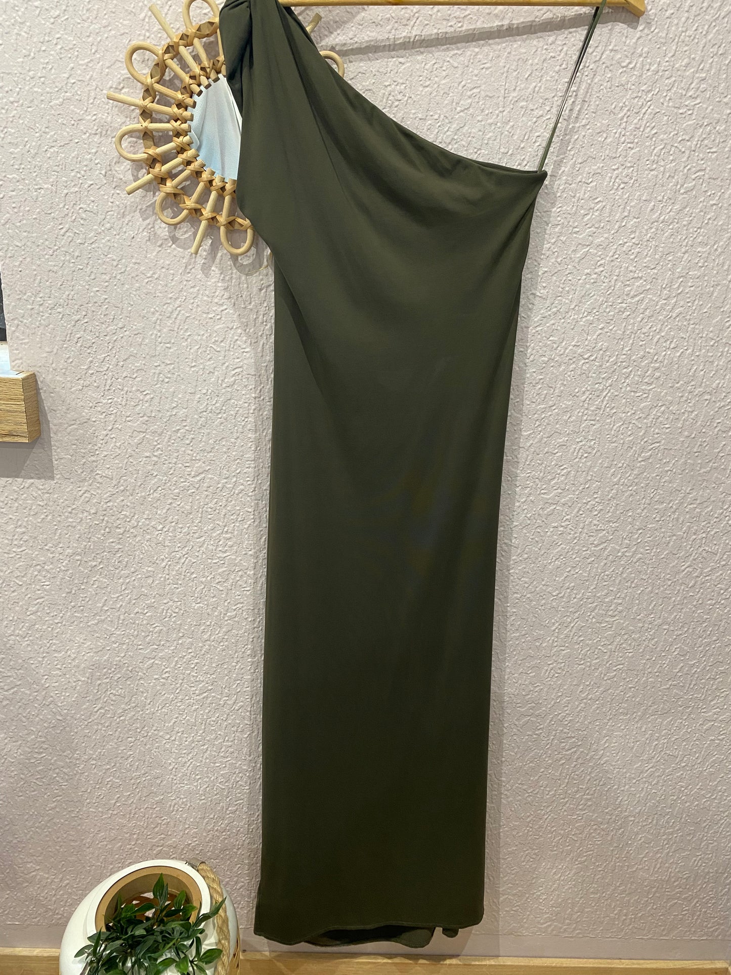 ROBE longue asymétrique drapée
