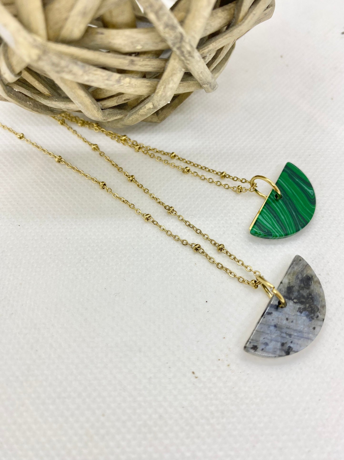 Collier pierre LILA