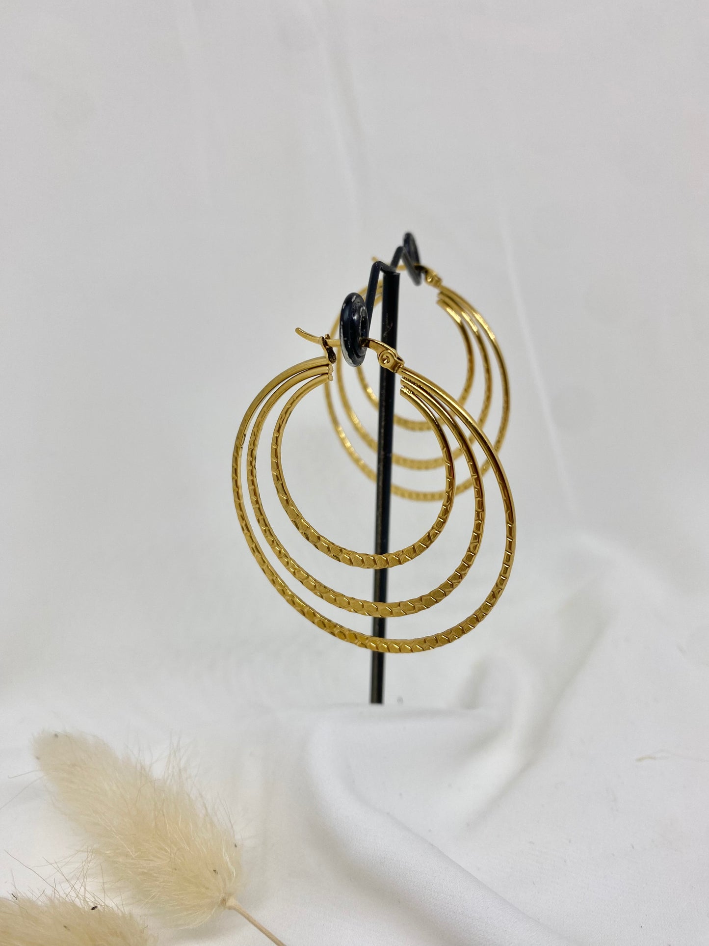 Boucles d'oreilles dorées FANI