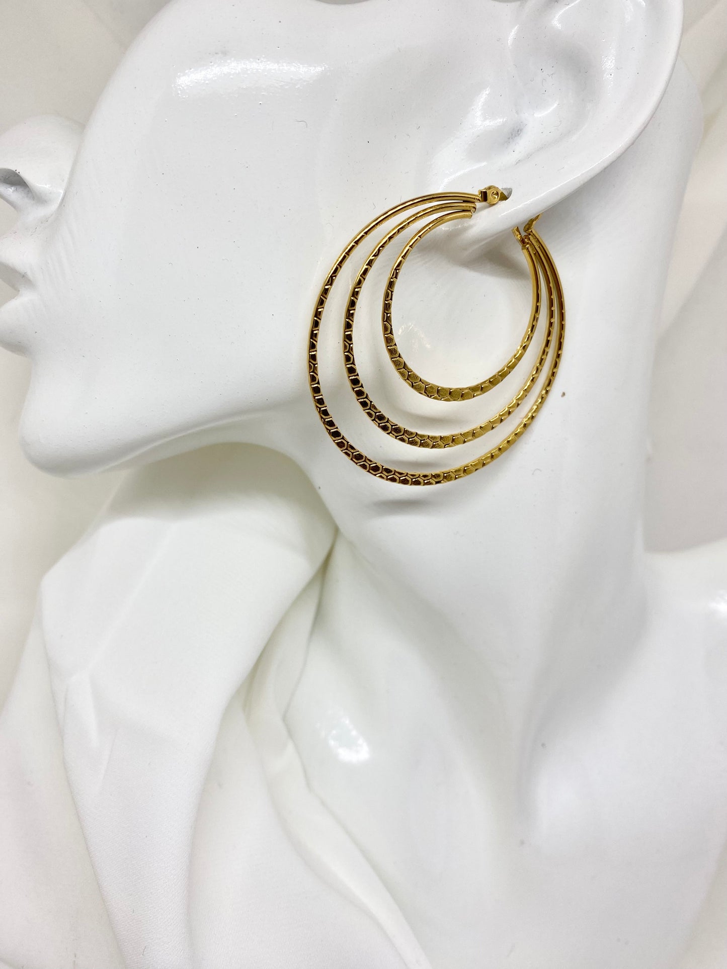 Boucles d'oreilles dorées FANI