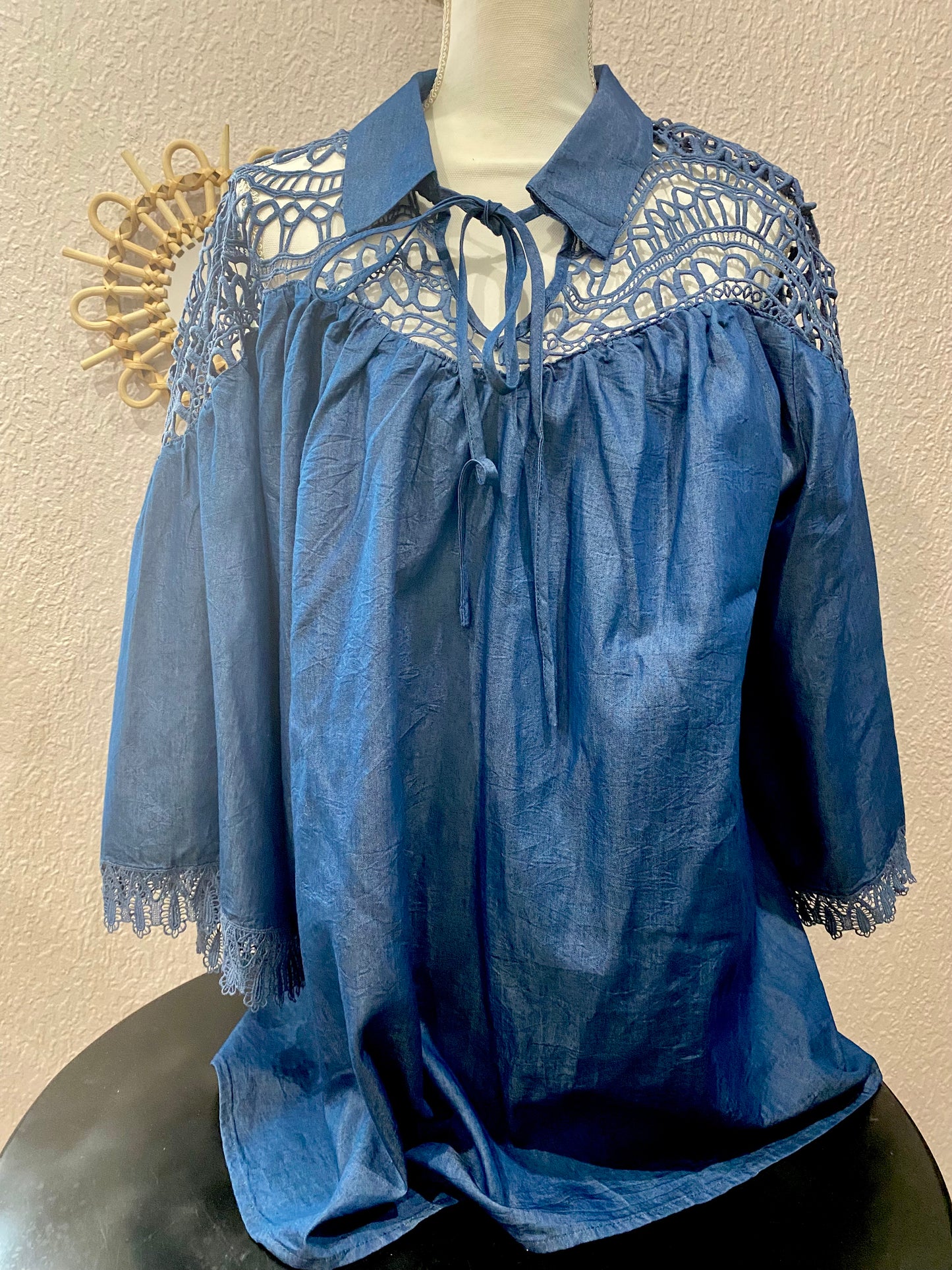 BLOUSE en jean fluide