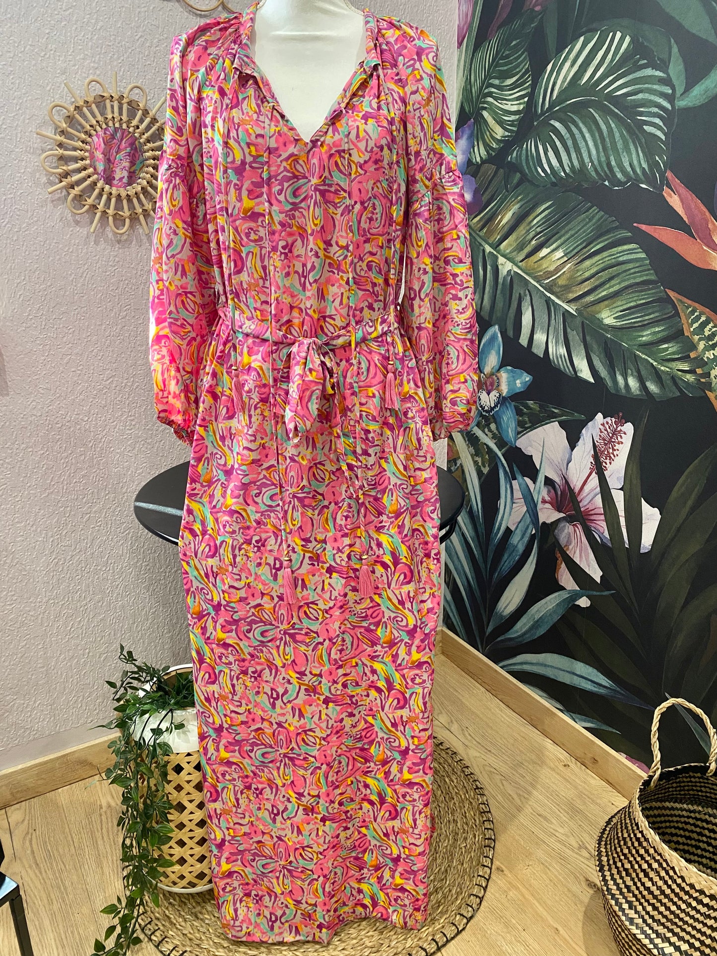 ROBE Longue  fluide imprimé