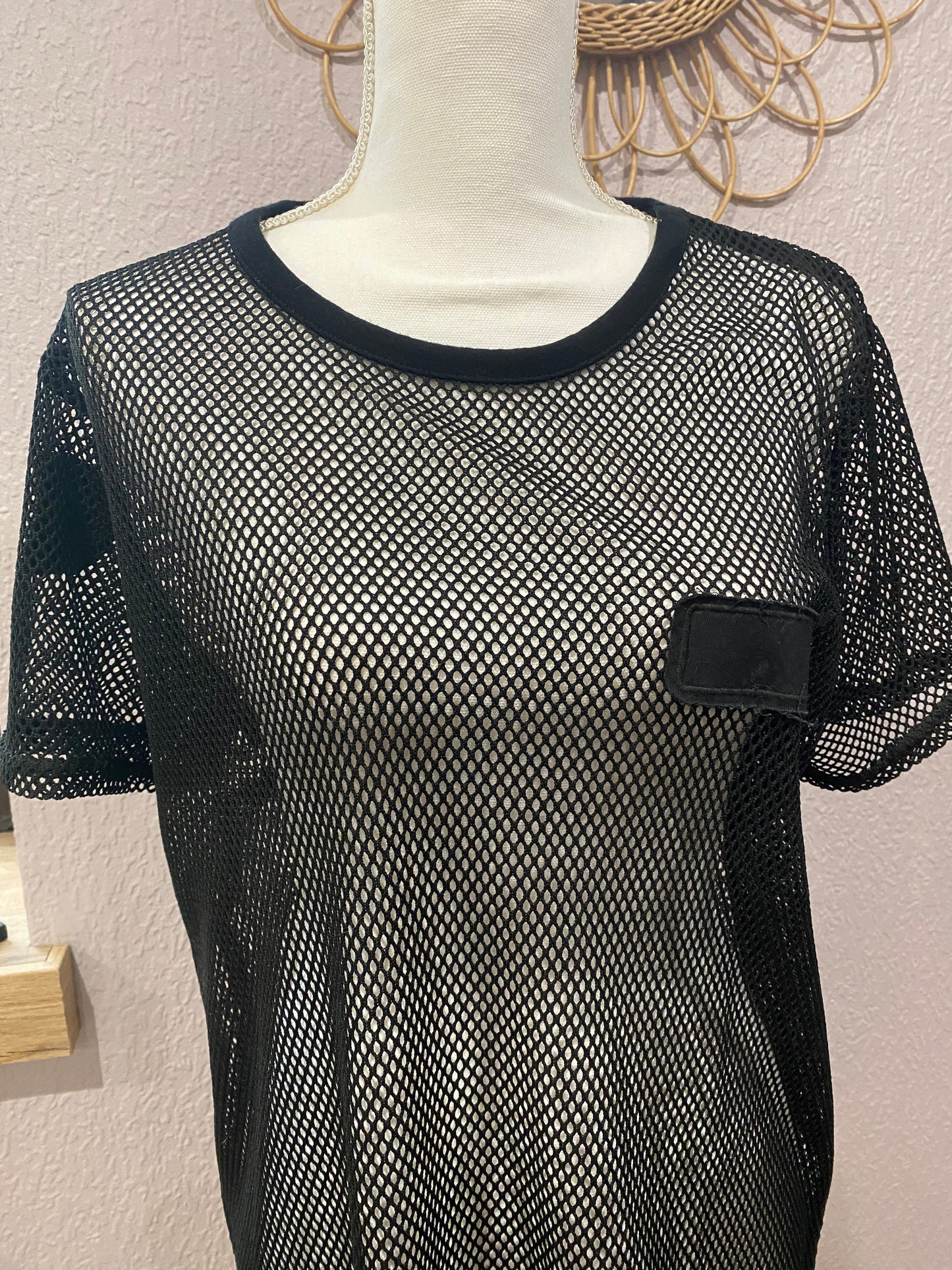 ROBE résille noire