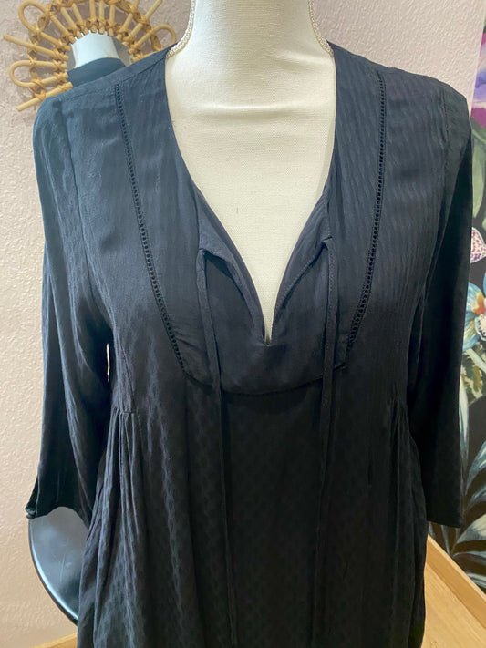ROBE noire fluide