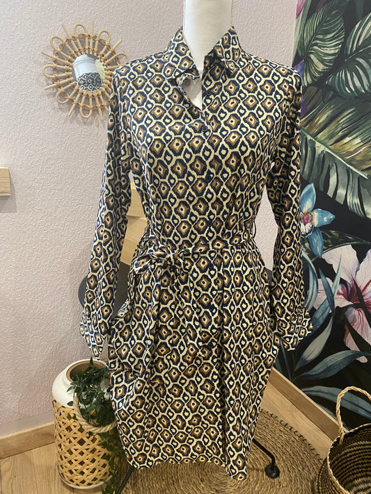 ROBE imprimé géométrique